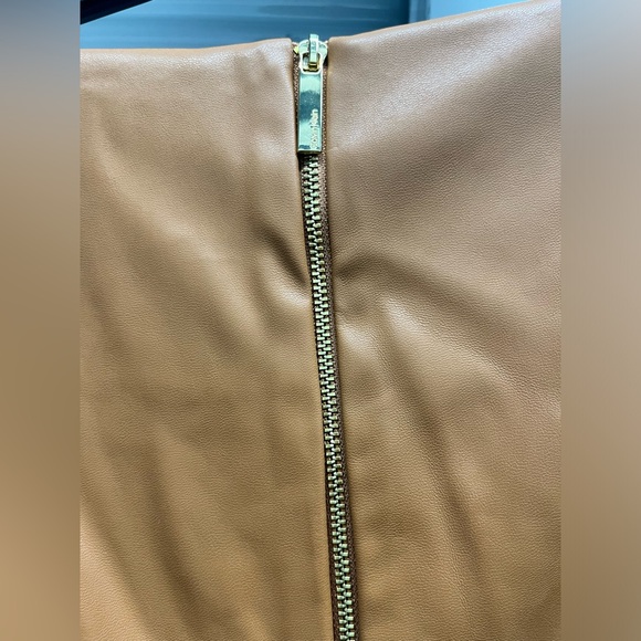 Calvin Klein Faux Leather Belted Sheath Dress - Picture 11 of 11